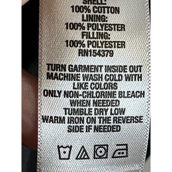 Aeropostale Jacket XL Orange Plaid Quilted Flannel Snaps Preppy Y2K Shacket 80s - Picture 9 of 12